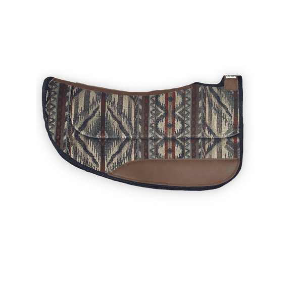 Diamond Wool Contoured Felt Ranch Western Saddle Pad 30x30 Round 1/2 Thickness, Maize