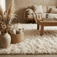 thumbnail image 4 of STYLISH 9x12 GREEK FLOKATI RUG💥LONG 3.5" SHAG PILE💥 OFF WHITE NATURAL WOOL AREA RUG, 4 of 7