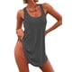 thumbnail image 2 of Trajes de Baño para Mujer, Vestidos de Playa Básicos, Sin Mangas, con Cuello en U, para Playa Gris XL, 2 of 9