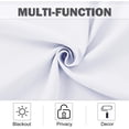 thumbnail image 3 of ZMLEVE Short Window Curtains for Loft - Grommet Top Design Curtains for Cafe & Dining Room Decoration (Pure White, Two Panels, 52W by 36L + 1.2 Inches Header), 3 of 7