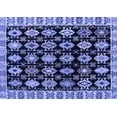 thumbnail image 1 of Ahgly Company Indoor Rectangle Abstract Blue Modern Area Rugs, 2' x 5', 1 of 4