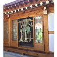 thumbnail image 2 of XMXT Japanese Noren Doorway Room Divider Curtain,Skull Shuffle Vintage Illustration Restaurant Closet Door Entrance Kitchen Curtains, 34 x 56 inches, 2 of 7