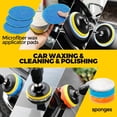 thumbnail image 4 of 22Pack Drill Brush Attachments Set,Scrub Pads & Sponge, Buffing Pads,Power Scrubber Brush,Car Polishing Pad Kit,Wax Applicator Pad,Car Cleaning Kit,Masonry Brushes,Cleaning Supplies, 4 of 5