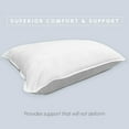 thumbnail image 5 of Solid Hotel Bed Pillows, Cooling Gel-Infused Filling, for Side, Back, and Stomach Sleepers, 2-PACK King Size Pillow Set, 5 of 5