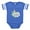 Royal Blue, variant on CafePress - Shark Birthday - Cute Infant Baby Football Bodysuit