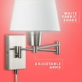 thumbnail image 3 of Avec Dimmable Brushed Nickel Corded Electric Wall Sconce, 3 of 18