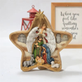 thumbnail image 1 of European Holiday Decoration Home Table Decoration Five-Pointed Star Manger Birth Window Decoration, 1 of 5