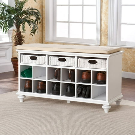 Southern Enterprises Chelmsford Entryway Bench White