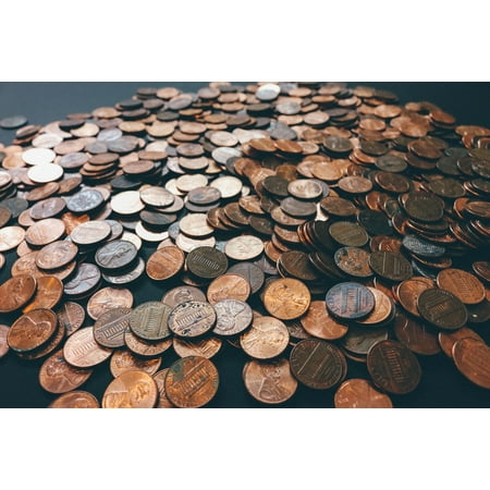 laminated poster banking coins