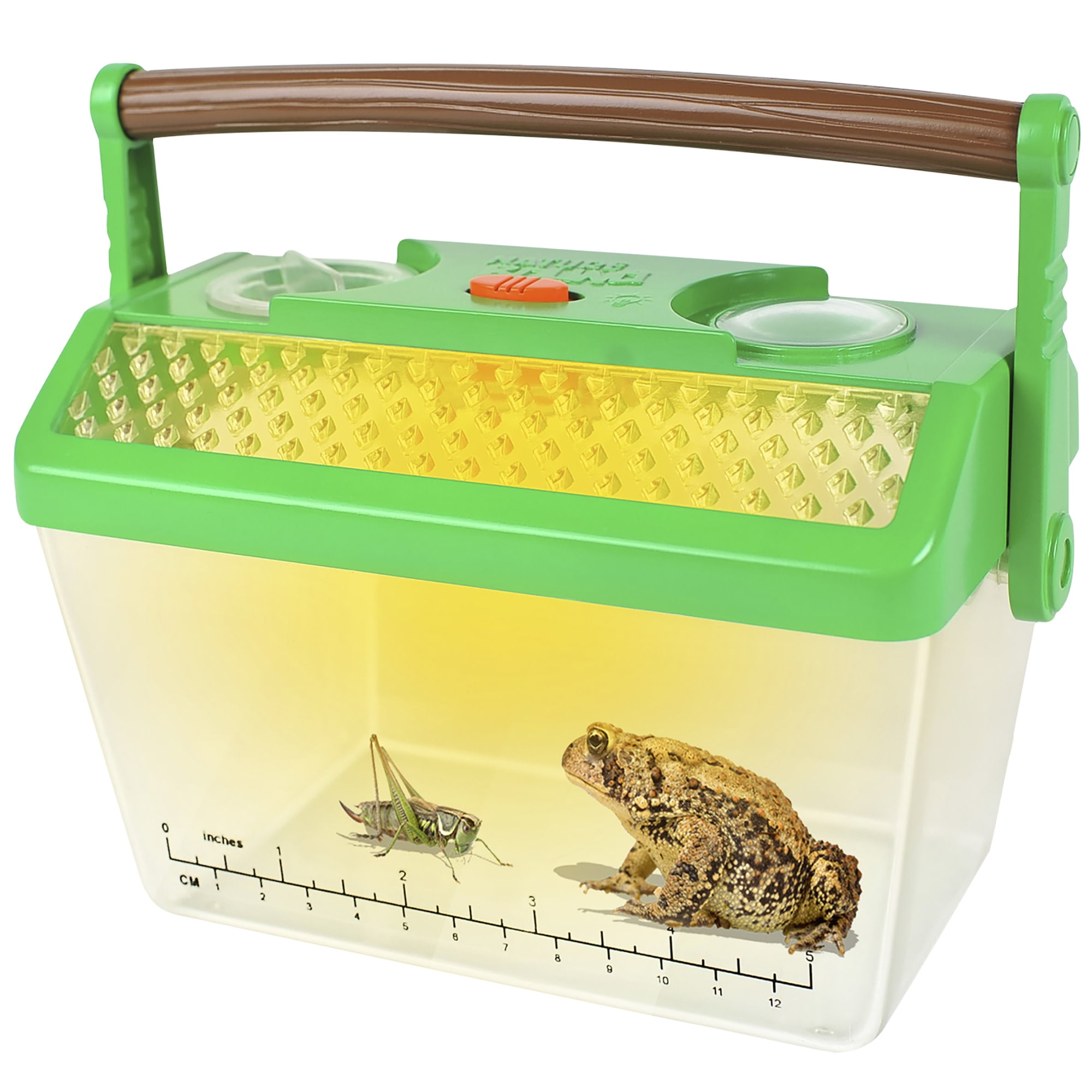 Nature Bound: Critter Barn Habitat - Light-Up Insect Viewer, Built-In Magnifier, Ventilated Lid, Bugs-Fish-Frogs-Worms, Catch & Release Play, Kids 5+