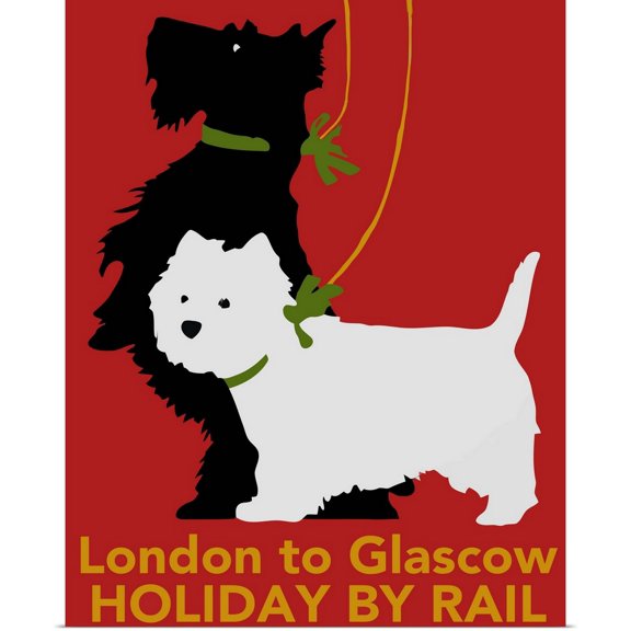 Great BIG Canvas | Rolled Vintage Apple Collection Poster Print entitled London to Glascow II