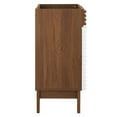 thumbnail image 3 of Vanity Cabinet (Sink not included), White Walnut, Wood, Mid Century Hotel Bedroom Bathroom, Modern Contemporary HB33492, 3 of 8