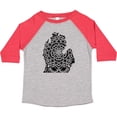 thumbnail image 3 of Inktastic Michigan Silhouette Mandala Boys or Girls Toddler T-Shirt, 3 of 5