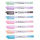 thumbnail image 2 of 8 Piece Curve Pen Set Dual Tip Linear Color Pens for Diary Paper Companion Gel Pens 8 Colors Shape, 2 of 5