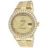 Mens 36mm Rolex President 18K Gold Day-Date Diamond Watch Ref. # 18038 | 3.50 CT | Pre-Owned | Seller Refurbished