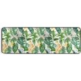 thumbnail image 5 of Dreamtimes Floral Tropical Palm Leaves Hallway Runner Rug 2'x6' Kitchen Rug with Rubber Backing Botanical Watercolor Non Slip Entryway Rug Runner Soft Area Rug for Hallway Bedroom Kitchen, 5 of 6