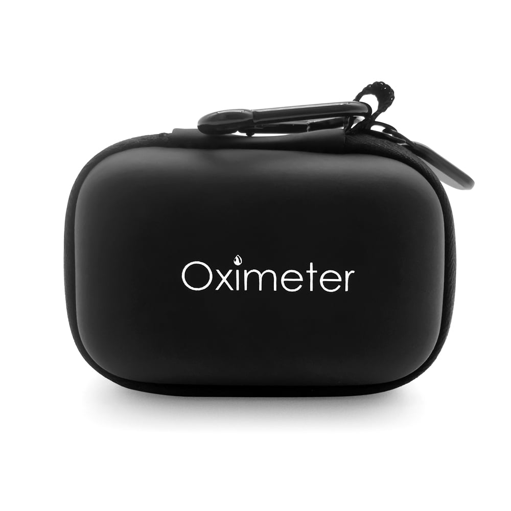 Carevas Storage Case Water Resistant Pulse Oximeter Travel Case Hard EVA Carry Pouch for Fingertip Pulse Oximeter