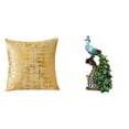 thumbnail image 1 of Funda de almohada,Fundas de cojín para sofá cama,funda de almohada cuadrada,Figura de escritorio,Estante de estatua de pavo real para escritorio,decoración del hogar,Figura decorativa, 1 of 8