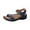 Dark Blue, variant on HTHLVMD Adjustable Strap Wedge Sandals for Women, 2026 Summer Orthopedic Sandal Diabetic Walking, Women's Summer Fisherman Sandals, Adjustable Ankle Strap Open-Toe, Beige 5.5