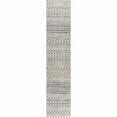 thumbnail image 2 of Hauteloom Tigris Moroccan Trellis Farmhouse Hallway, Entryway, Kitchen Runner Rug - Long Carpet - Vintage Distressed - Bohemian Geometric - Gray, Ivory, Beige, Blue - 2'7" x 10', 2 of 10