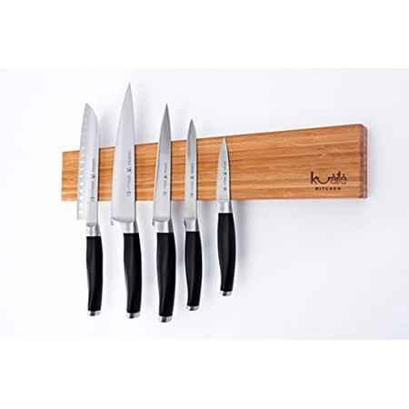 heavy duty knife holder, bamboo wood magnetic knife bar, knife storage strip