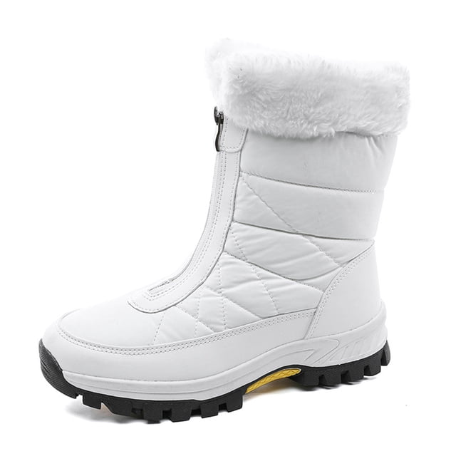 Botas Cálidas Invierno para Nieve Mujer Fuera Impermeable Forrada Trabajar Caminando Senderismo Al Aire Libre