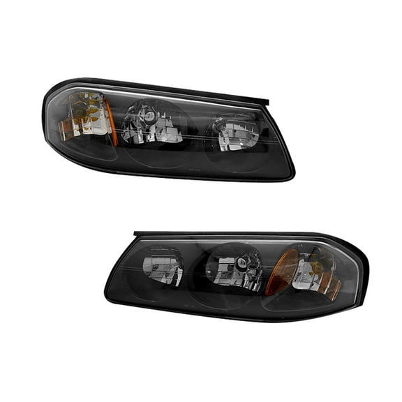Headlights Assembly for 2000-2004 Chevrolet Impala 6 Cyl With bulb Halogen Headlight Assembly Pair Faros Delanteros