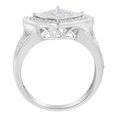 thumbnail image 4 of Sterling Silver 3/8 ct TDW Diamond Cocktail Ring (H-I,SI1-SI2), 4 of 8