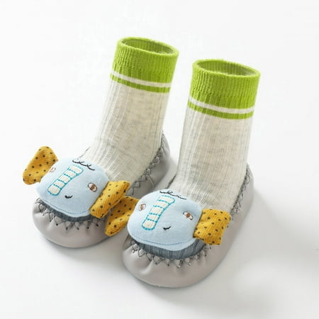 

Cathalem Boys Shoes Size 6 Autumn And Winter Children Toddler Boys And Girls Socks Shoes Non Slip Warm Strap Baby Shoes Grey 12 Months