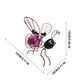 thumbnail image 2 of Farol solar para jardín, decoración solar colgante con forma de abeja, decoración para exteriores contra insectos, impermeable y estéticamente agradable (morado), 2 of 6
