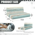 thumbnail image 7 of Pzuqiu 2 Piece RV Dinette Cushion Covers Soft Fabric Elastic Wood Grain Print Camper Cushion Covers RV Sofa Split Seat Cover for Travel Trailer Couch, 7 of 7