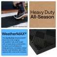 thumbnail image 3 of GORILLA GRIP Outside Doormat, WeatherMax Waterproof Indoor Outdoor Door Mat, 29x17 Black Diamond, 3 of 9