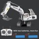 thumbnail image 5 of 2.4Ghz Remote Control Excavator 2 Batteries&nbsp;Toy Metal Shovel&nbsp;,11 Channel RC Construction Bulldozer Vehicles Digger Toys Gift With Light And Sound&nbsp;for 6 7 8 9 10 Years Old Kids Boys, 5 of 5