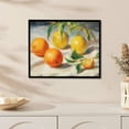 thumbnail image 3 of Framed Canvas Wall Art, Wall Art Home Decor, Farmhouse Fruit for Kitchen, Dining Decor, (Lemons and Orange), 3 of 4