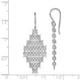 thumbnail image 5 of 925 Sterling Silver Rhodium-plated Chain Link Dangle Earrings, 5 of 6