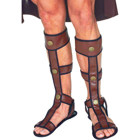 Morris Costumes Mens Leather Renaissance Gladiator Sandals One Size, Style FM60292