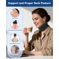 thumbnail image 4 of Goldeer Neck Brace for Sleeping - Cervical Collar Relief Neck Pain and Neck Support Soft Foam Wraps Keep Vertebrae Stable for Relief of Cervical Spine Pressure for Women & Men Black, 4 of 7