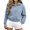 Sky Blue, variant on Fleece Cropped Sweatshirt for Women Half Zip Mock Neck Sweatshirts Long Sleeve Lightweight Pullover Tops Drop Shoulder Casual Y2k Clothes buzos para mujer Pink S