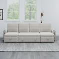 thumbnail image 4 of BeigeUShapedSectional:StorageConvertibleDesignComfortableSeatingforLivingRoom97characters, 4 of 20