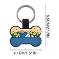 thumbnail image 3 of Placas de identificación personalizadas para mascotas: placas de identificación silenciosas de silicona ligera con grabado permanente para collar., 3 of 6