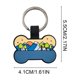 thumbnail image 3 of Placas de identificación personalizadas para mascotas: placas de identificación silenciosas de silicona ligera con grabado permanente para collar., 3 of 6
