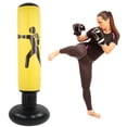 thumbnail image 4 of 61in Punching Bag With Stand, Fitness Punching Bag, Practicing Boxing Adults Kids For Stress Relief Fitness Yellow, 4 of 8
