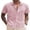 Icy Pink, variant on COOFANDY Men's Linen Solid Wedding Short Sleeve Shirt Button Up Relaxed-Fit Shirts
