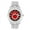 Silver, Red, variant on Minimalist Designer Iced Out Watch with Date Window on dial A Hip Hop Clone Conspiracy Timepiece to Become a King of Bling - ST10328A (ST10328A Silver- Black- Red)