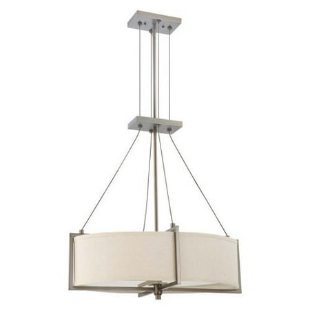 

Nuvo 60/4045 Portia ES - 4 Light Oval Pendant w/ Khaki Fabric Shade - (4) 13w GU24 Lamps Included -Hazel Bronze Finish