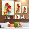 thumbnail image 3 of Fleurs de Gerbera Jaunes et Rouges - Grande Œuvre d'Art sur Toile Florale, 3 of 4