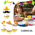 thumbnail image 2 of Wosthever Banner Decoraciones para fiestas mexicanas Diseño hueco Bunting Fiesta Photo Props Celebración Carnaval Festival Suministros bell 3 Type3 NO3, 2 of 6
