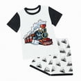 thumbnail image 1 of Curenmufel Pyjamas Garçons Ensembles de Pyjama Bébés Garçons Filles Vêtements de Nuit Tout-Petits Pyjamas Cool 2 Pcs Pyjamas 3T 4T (Rouge, 3-4 Ans), 1 of 4