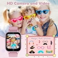 thumbnail image 3 of Reloj inteligente Luyiilo para niños con juegos de rompecabezas, cámara HD, color rosa, 3 of 7
