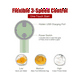 thumbnail image 2 of Batidora de mano, batidora eléctrica inalámbrica, batidora portátil multialimentos para mezclar huevos, batir crema y picar ajo, 2 of 5